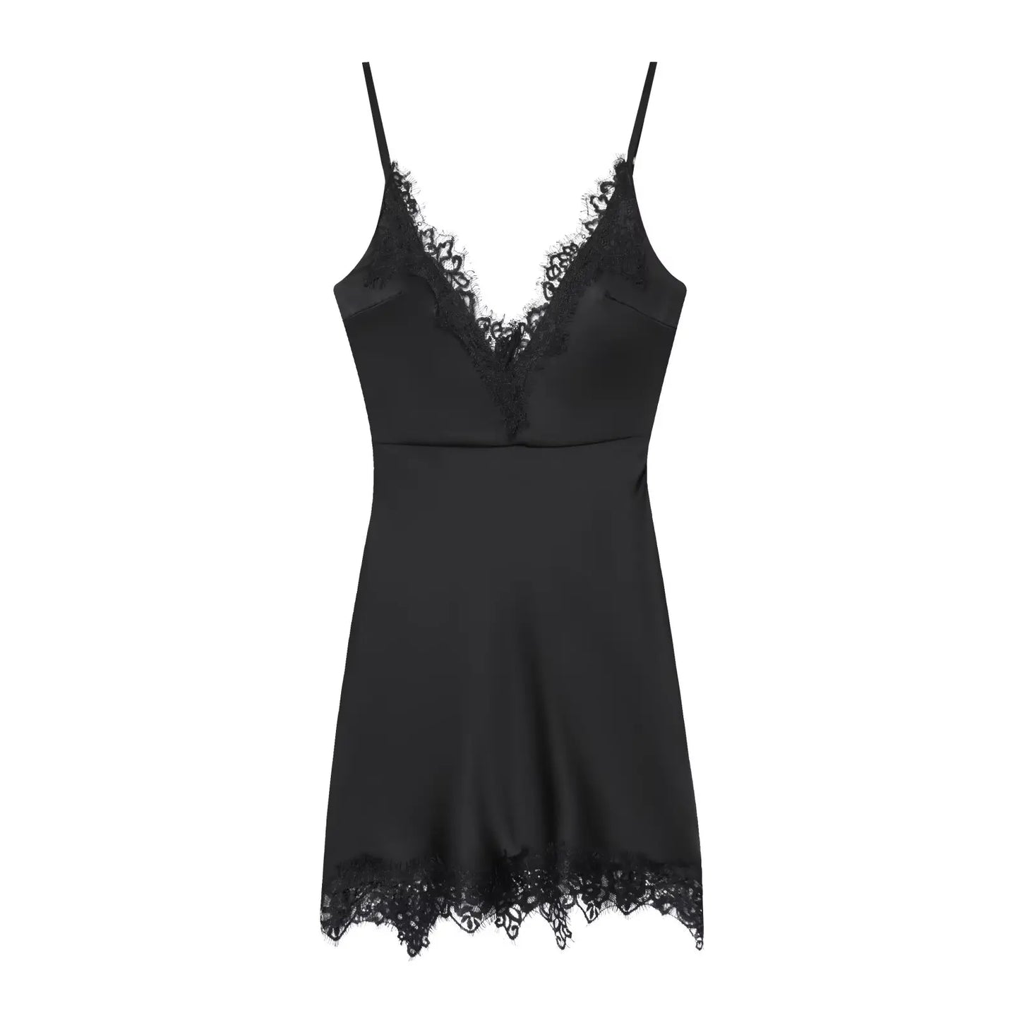 Chic V-Neck Lace Cami Dress