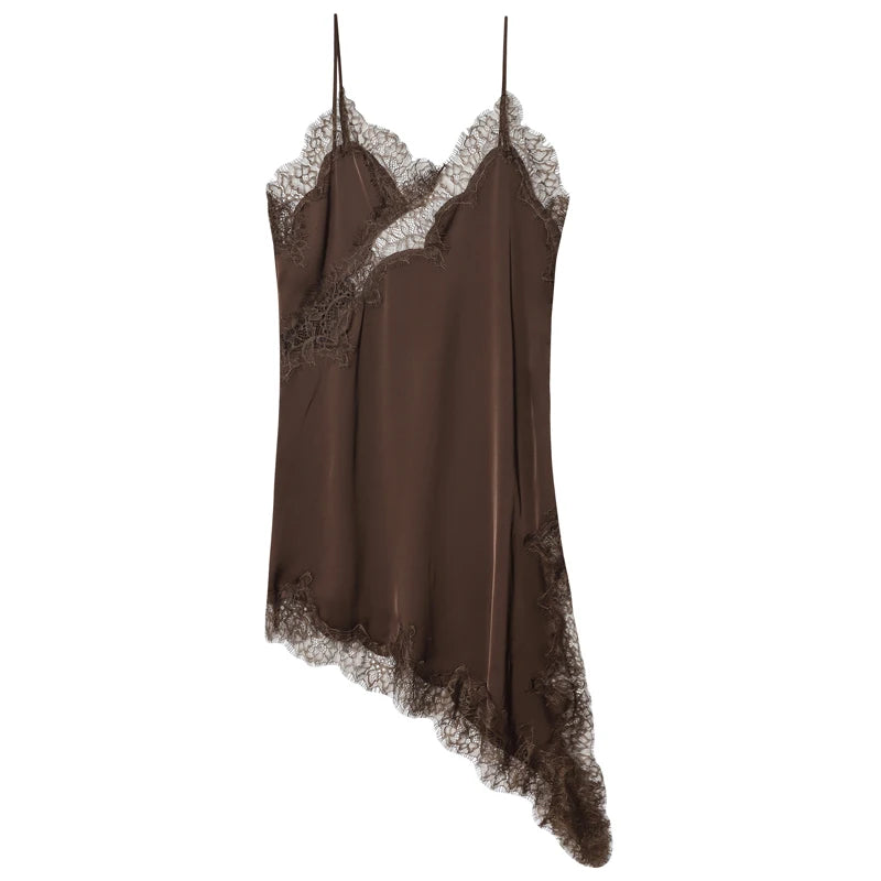 Women's Lace Asymmetric Dress