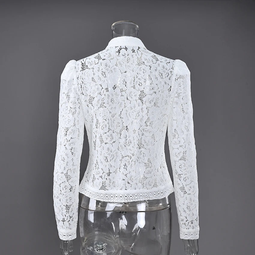 Elegant Embroidery Puff Sleeve