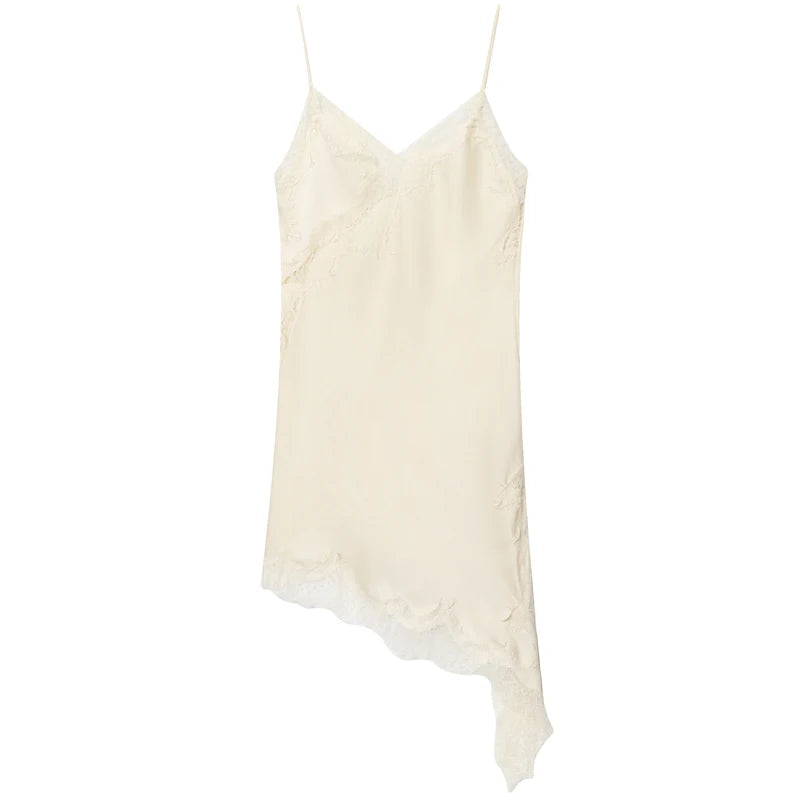 Women's Lace Asymmetric Dress