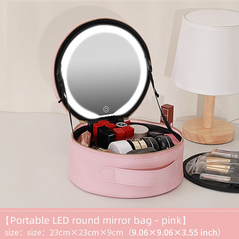Rechargeable Makeup Bag With Led Lights