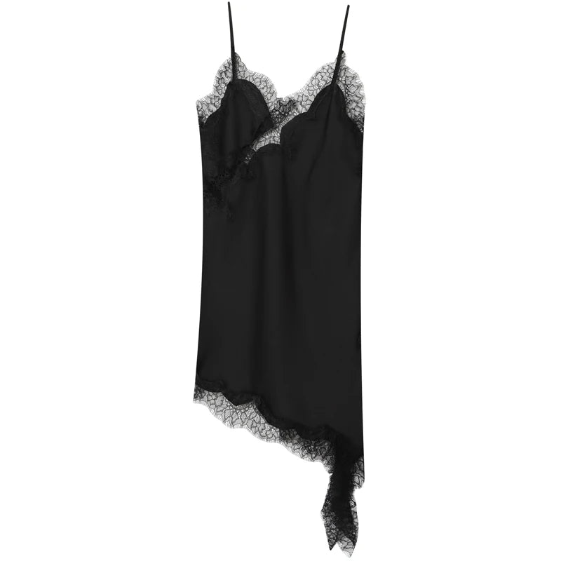 Women's Lace Asymmetric Dress