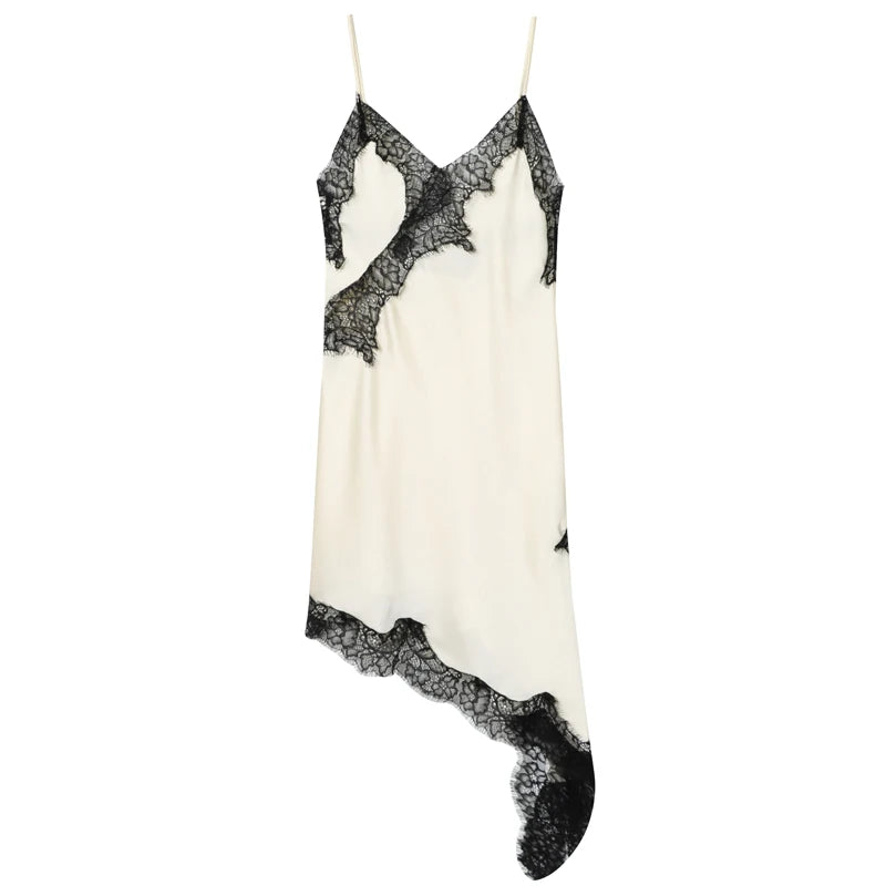 Women's Lace Asymmetric Dress