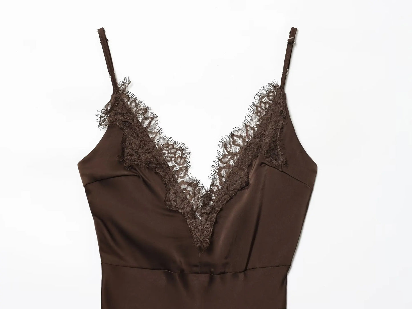 Chic V-Neck Lace Cami Dress