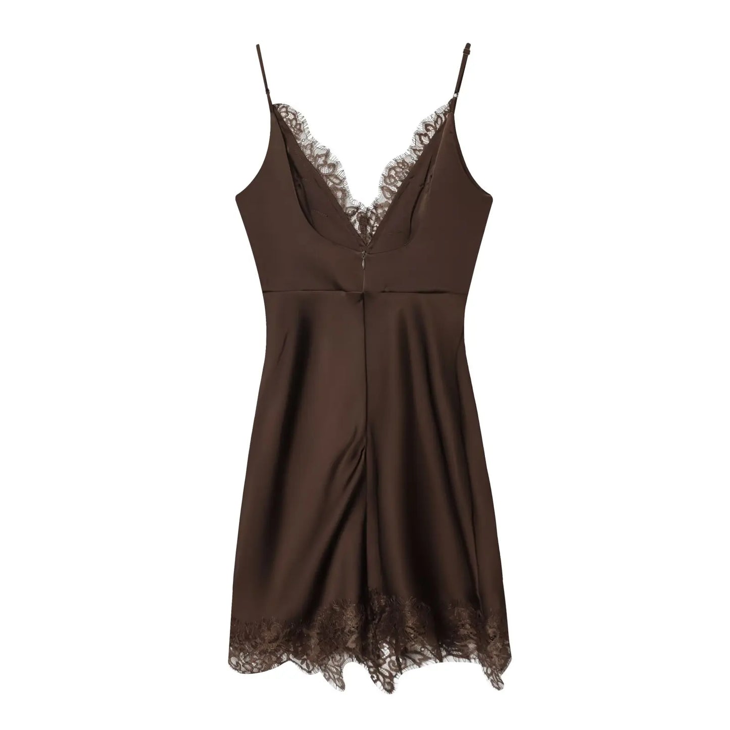 Chic V-Neck Lace Cami Dress